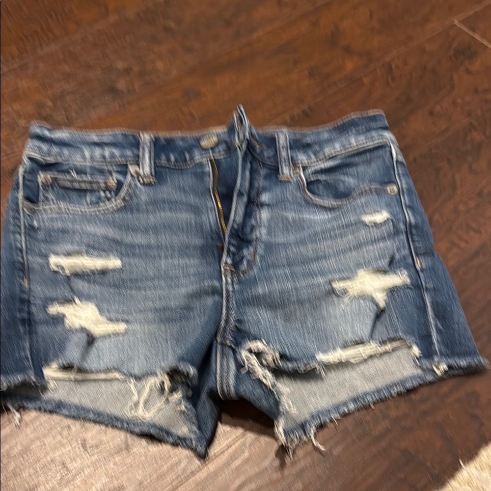 American Eagle Distressed Jean Shorts